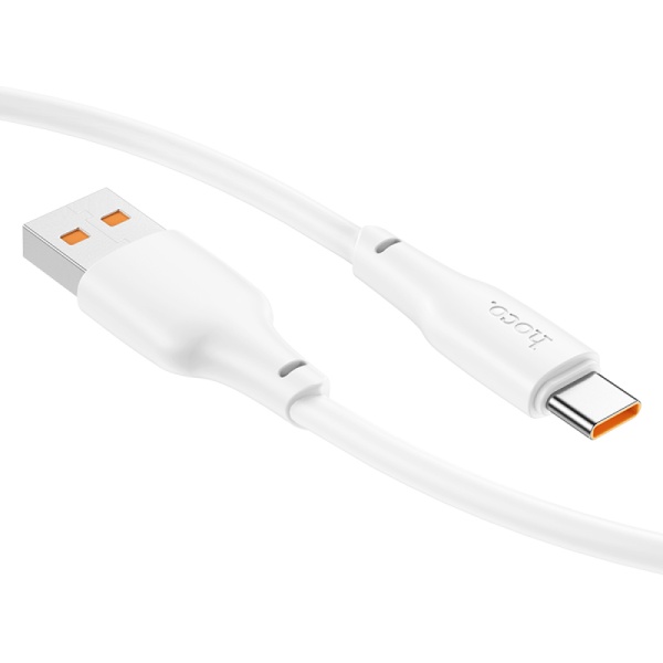 Кабель HOCO X93 USB Type-C cable, 1м, 100W, белый